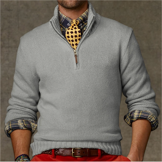 Zip-Up Sweater for Men, Comfortable & Stylish – Viktor