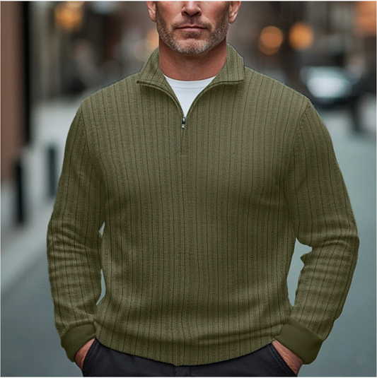 Men’s Zipper Sweater with Modern Fit – Mateo
