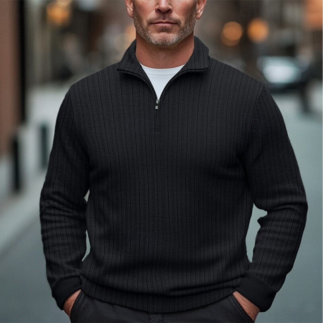 Men’s Zipper Sweater with Modern Fit – Mateo