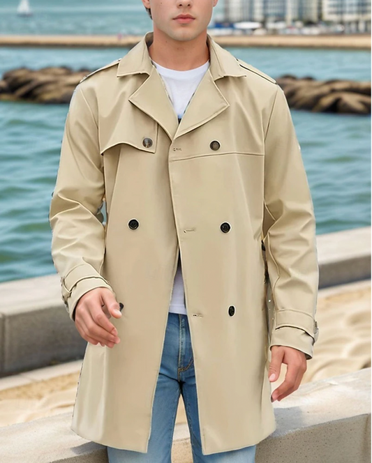 Water-Repellent Classic Trench Coat for Men – James