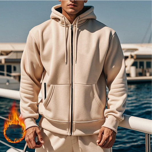 Full Zip Fleece Hoodie for Men – Barnaby