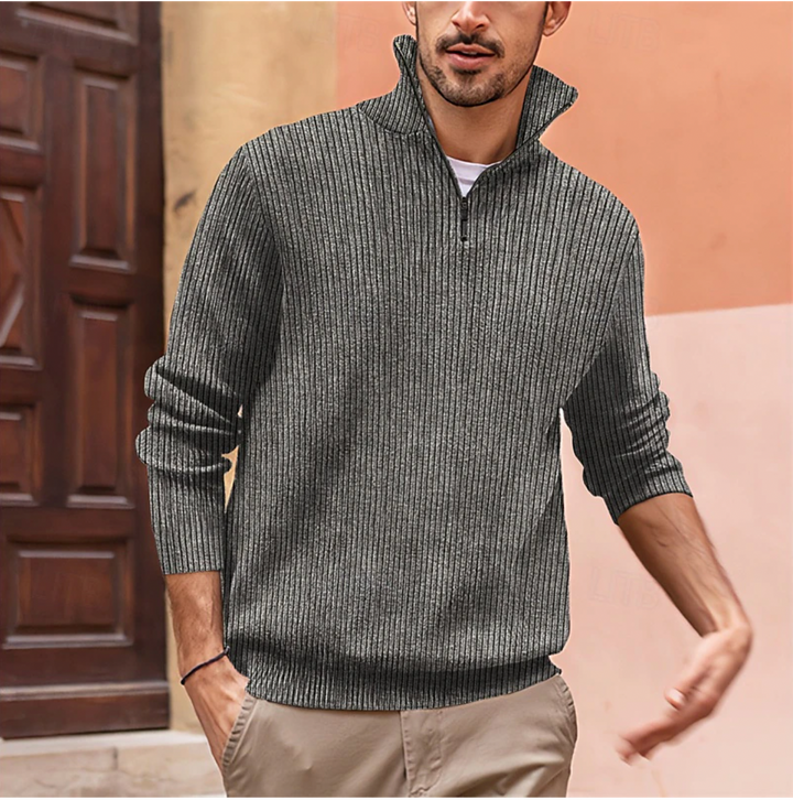Stylish Quarter Zip Sweater for Men – Albert