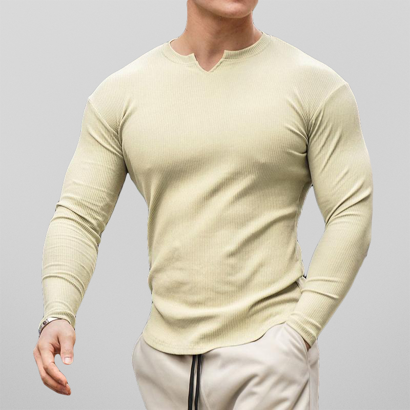 Men's Muscle Fit Long Sleeve Shirt for Style – Jake