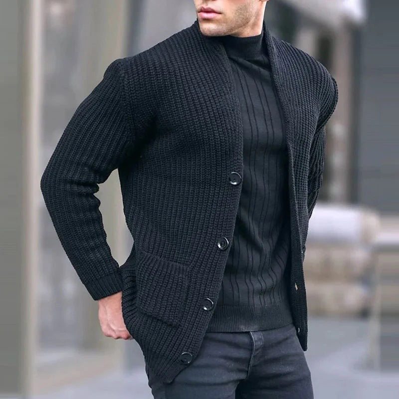 Knitted Slim-Fit Vest for Layering – Enzo