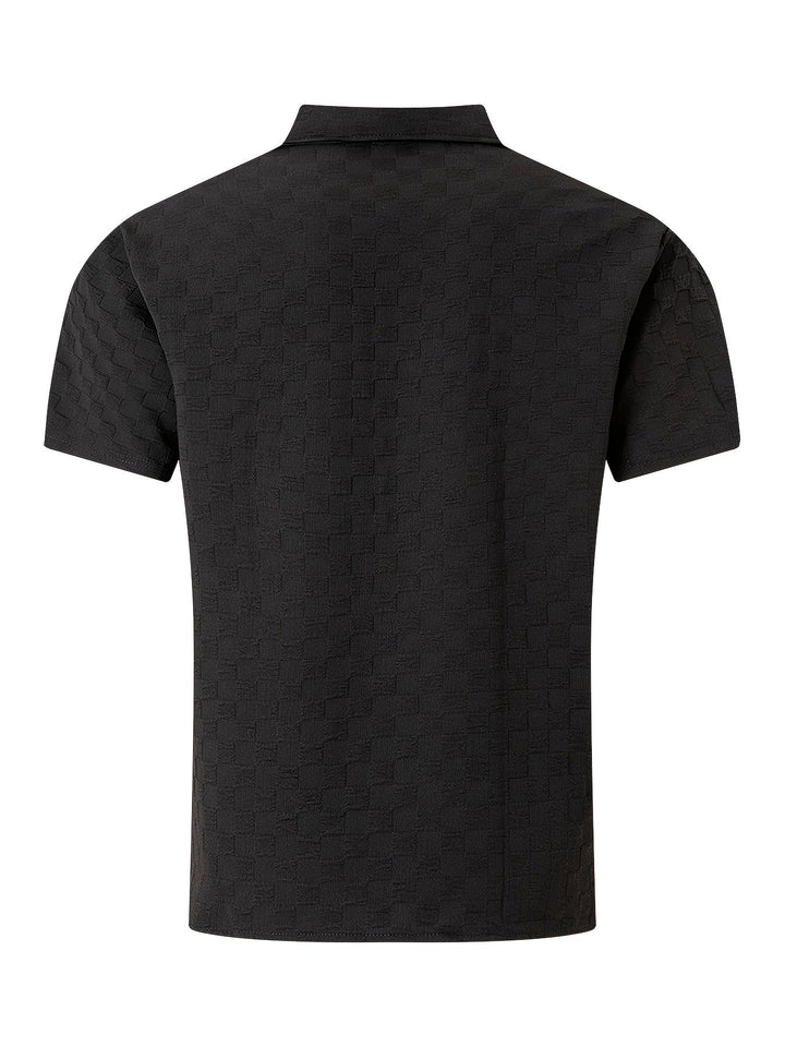 Men's Short Sleeve Mesh Texture Summer Shirt – John
