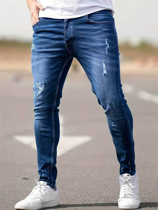 Slim Fit Ripped Jeans for Men – Nathan
