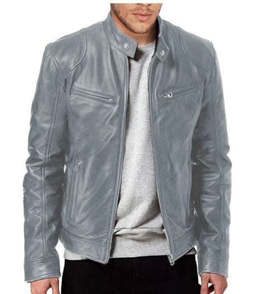 Warm Leather Jacket for Men Sleek Design – Maurice