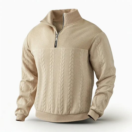 Slim fit Knit Zip-Up Pullover