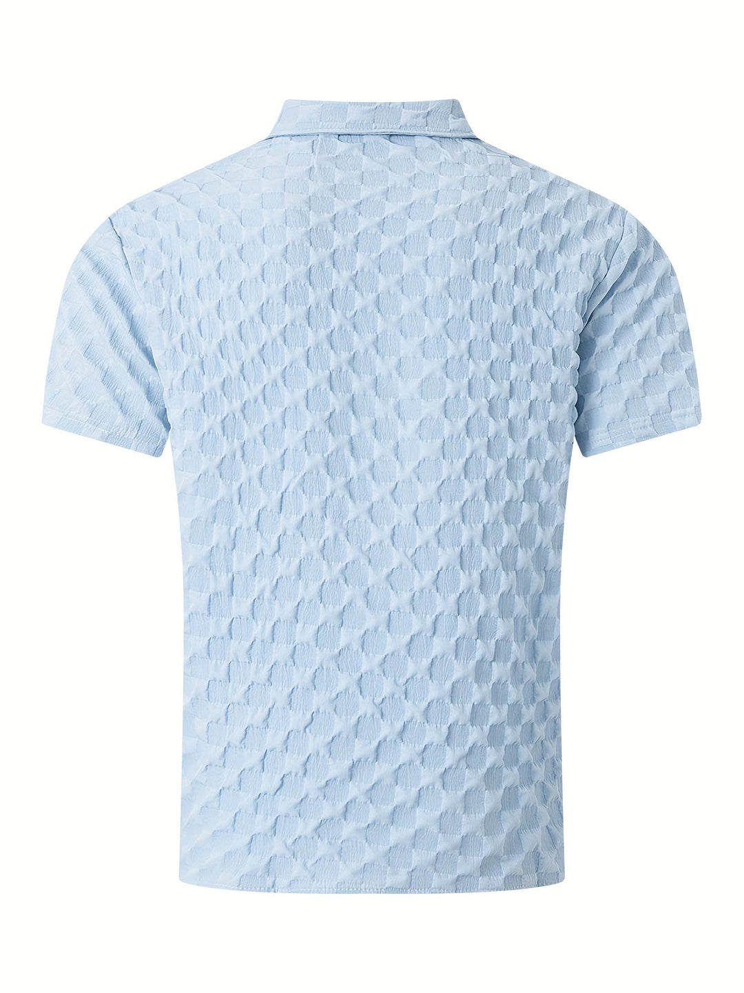 Men's Short Sleeve Mesh Texture Summer Shirt – John