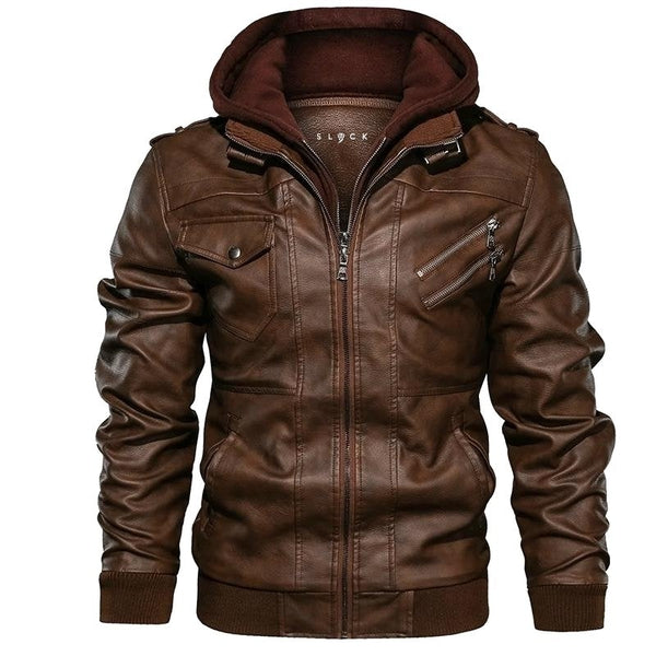 Genuine Leather Jacket Men Tailored and Warm – Jax