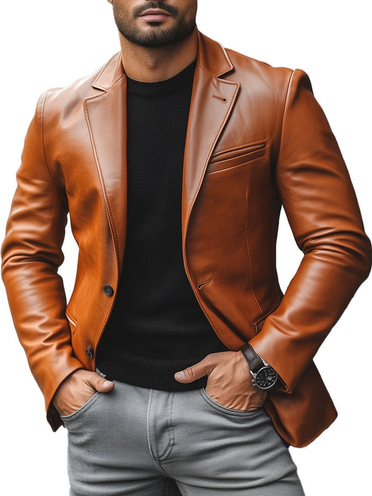 Brown Leather Jacket Men Timeless and Rugged – Anthony