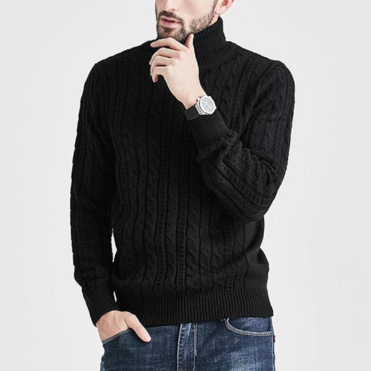 Slim-Fit Turtleneck Sweater for Men, Soft & Warm – Jensen
