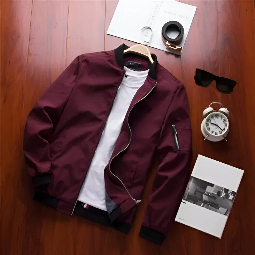 Vintage slim-fit bomber jacket