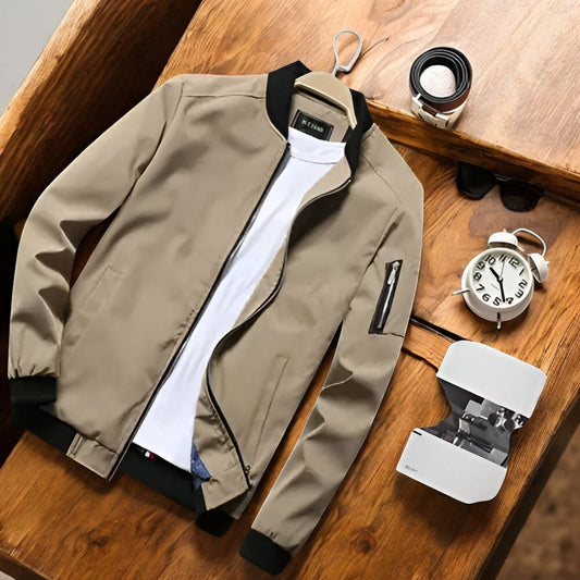 Vintage slim-fit bomber jacket