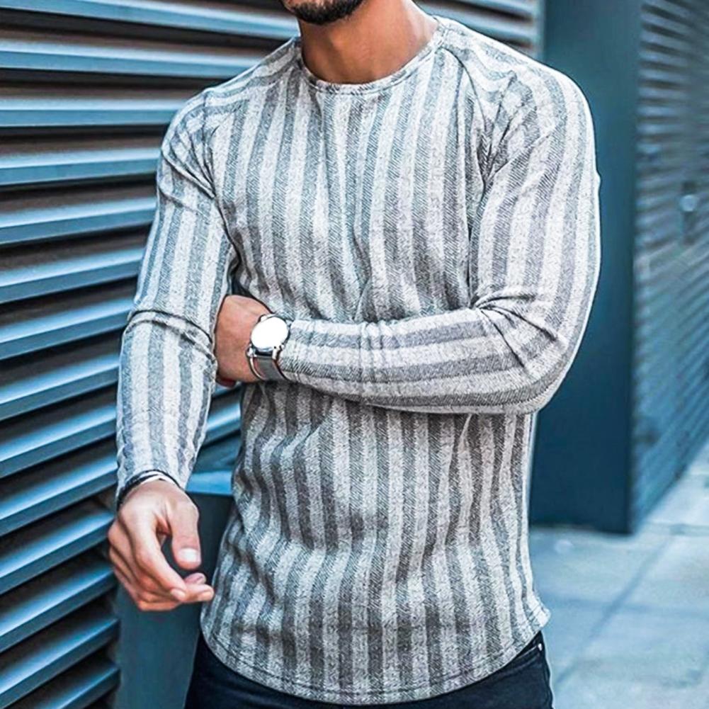 Classic Cotton Sweater with Stripes or Check Pattern – Floris